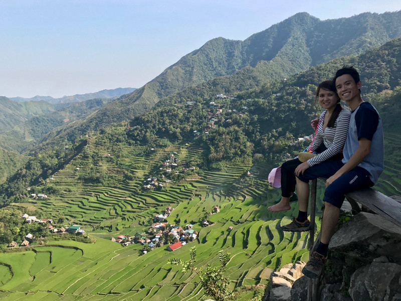 With the Amphitheater rice terrace @Batad