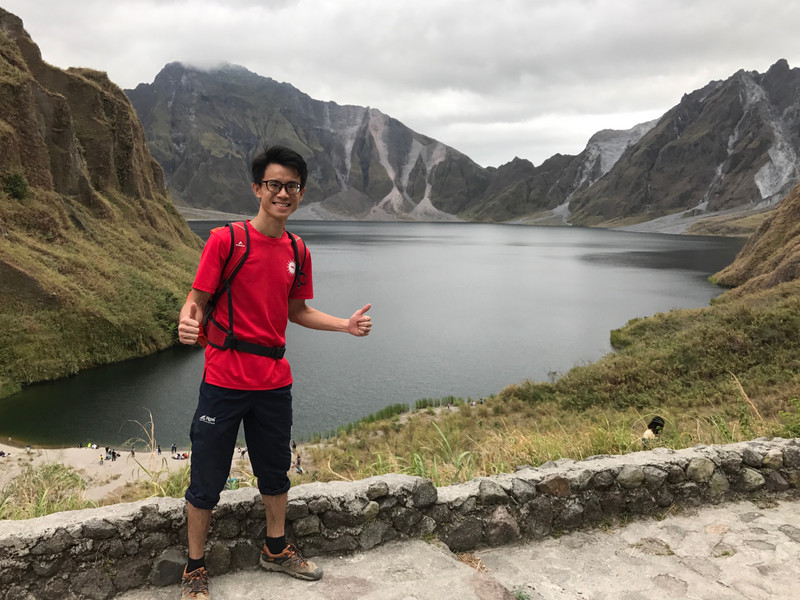 With Mt Pinatubo lake