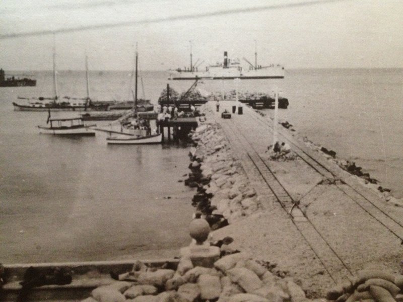 Photo of old Cozumel pier