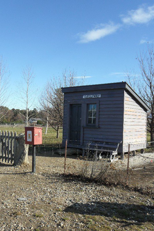 Een stationnetje langs de Otago Central Rail Trail