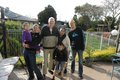 Met de hele Servas familie in Napier op de foto