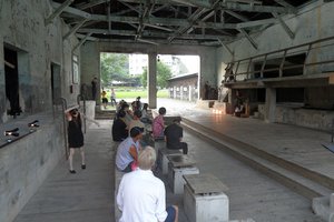 theater in een niet meer gebruikt treinstation in Taitung