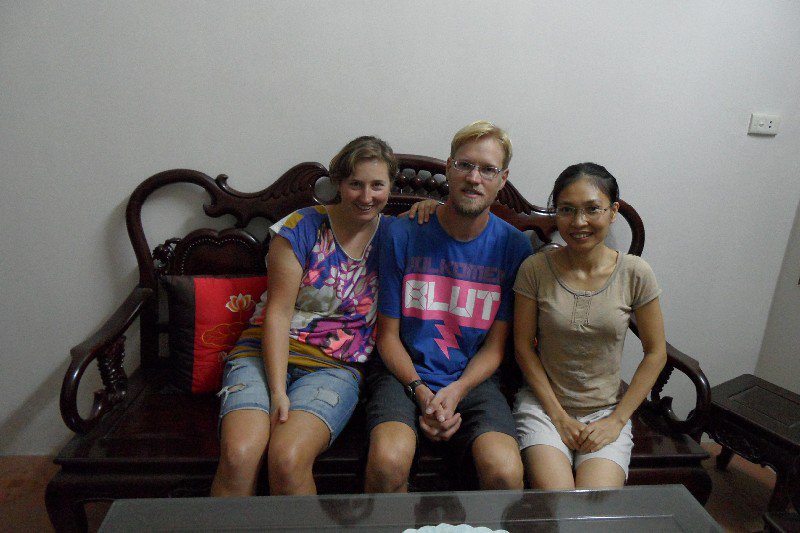 Ons laatste Servas adres, bij Nga en haar familie in Hanoi