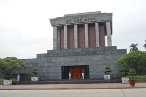 Het mausoleum van Ho chi Minh in Hanoi