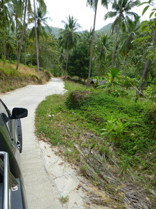 The road to our hotel