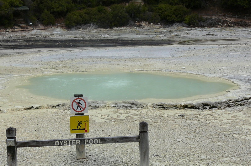 A natural sulfurous pool