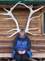Marilyn with Caribou Antlers YNP