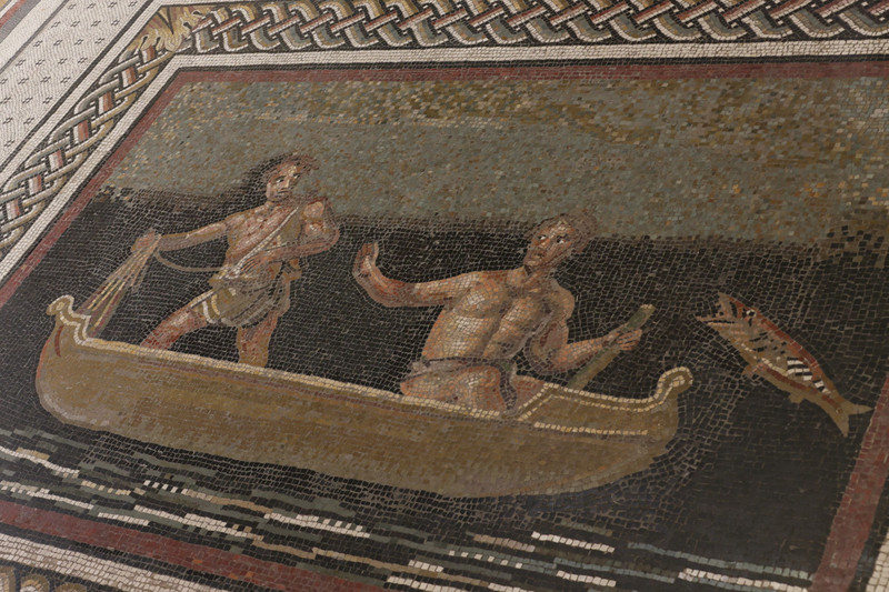 Borghese Mosaic1 Fishing Scene 2nd or 3rd Century AD
