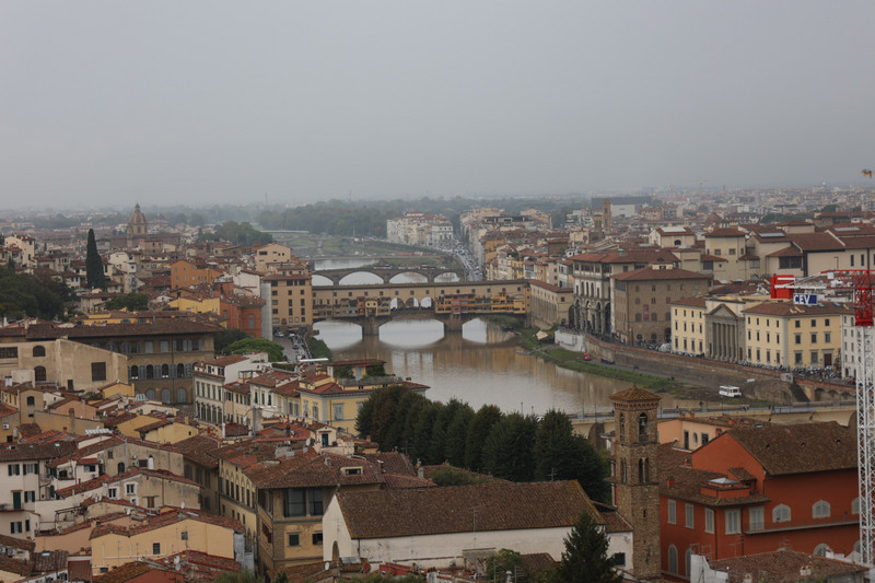 Florence from Piazzale Michelangelo Viewpoint of Ponte Vecchio