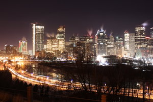 Calgary Skyline from Crescent Road