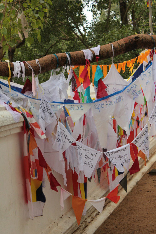 Prayer Flags at Sacred Bodhi Tree - Anuradhapura 7