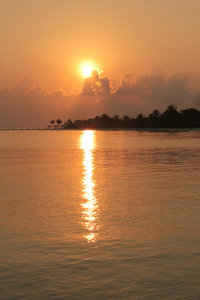 First Sunset in the Maldives