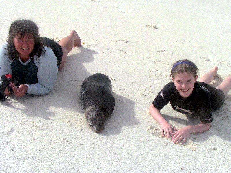 Marilyn and Marla and Sea Lion