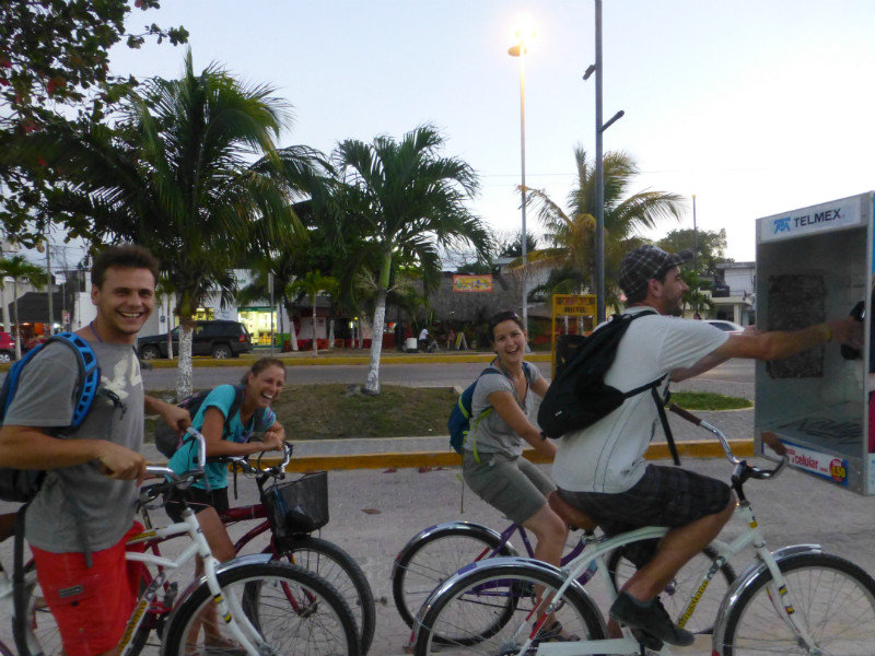 Cycling to the cenotes