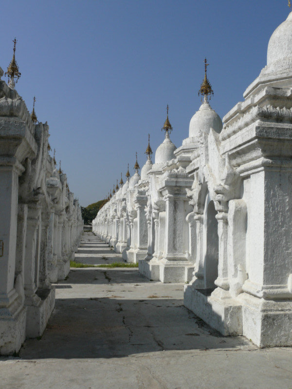 Just another row of stupas at Kuthadaw Paya