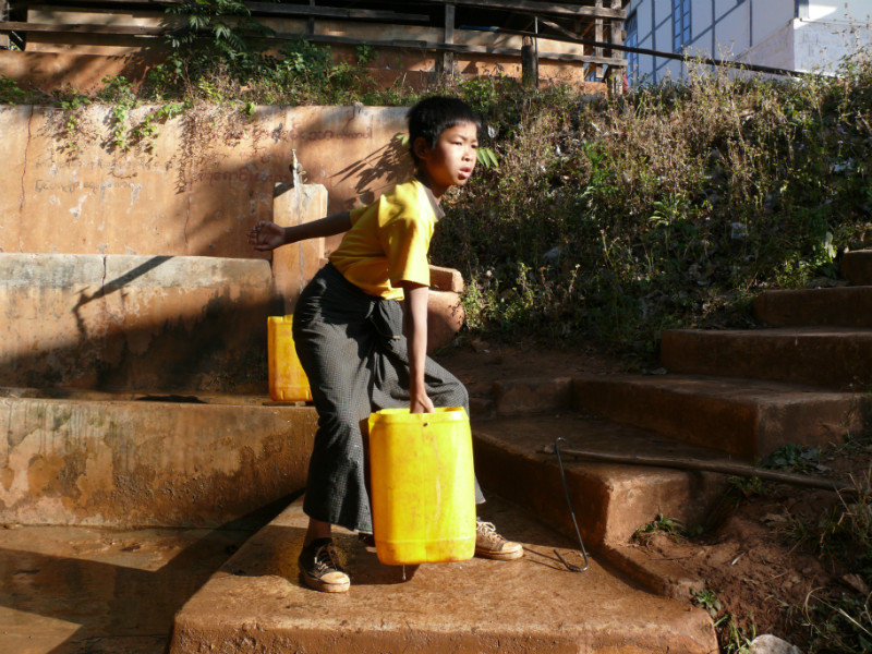 more from the well at Kalaw