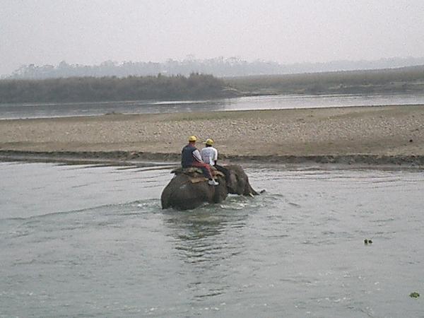 River crossing, Nepali style