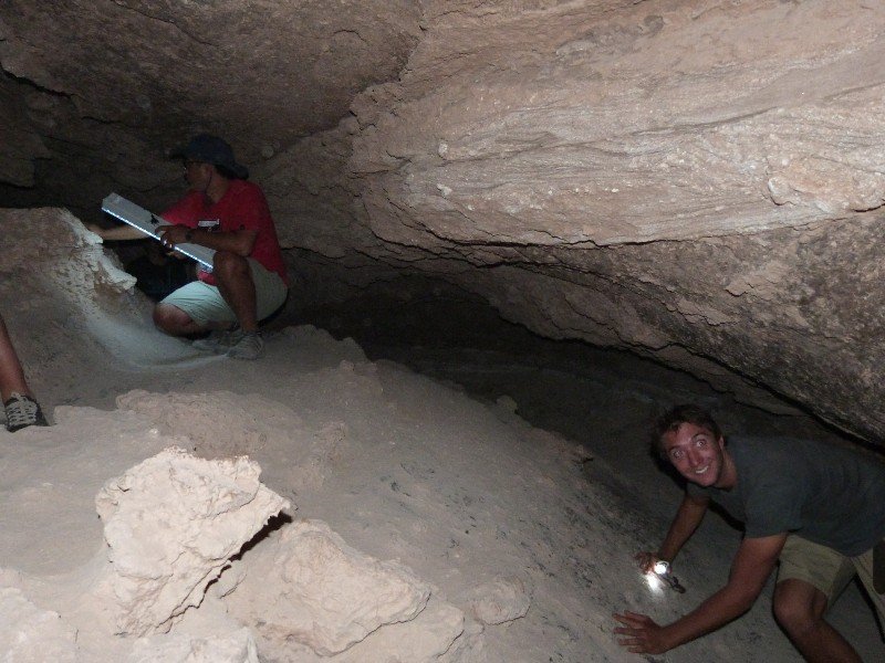 Cave scrambling near San Pedro