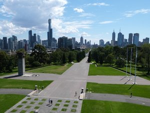 Melbourne from War Memorial