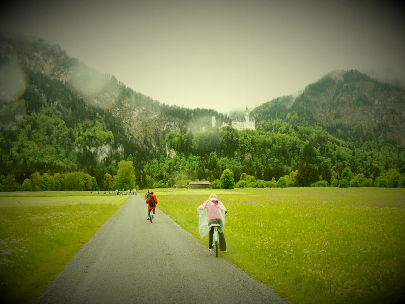 Bike riding through thr Bavarien Region