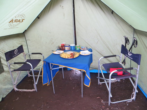 Dining tent