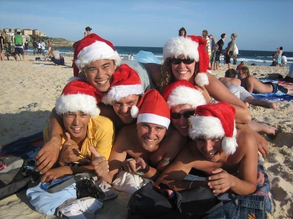 Christmas Day at Bondi Beach