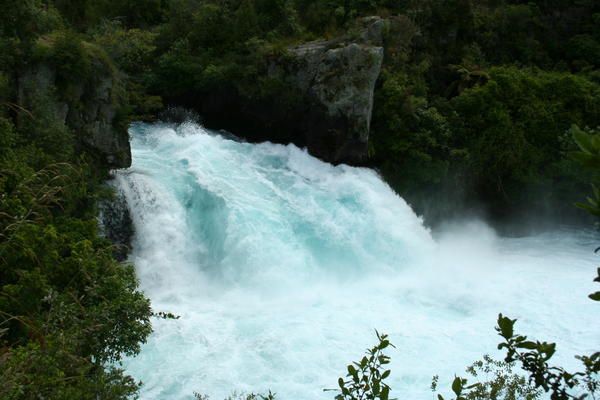 The Huka falls near Taupo