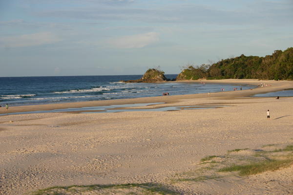 Byron Bay Main Beach - View from our campsite
