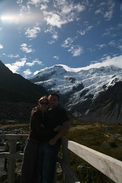 Us in front of Mount Cook