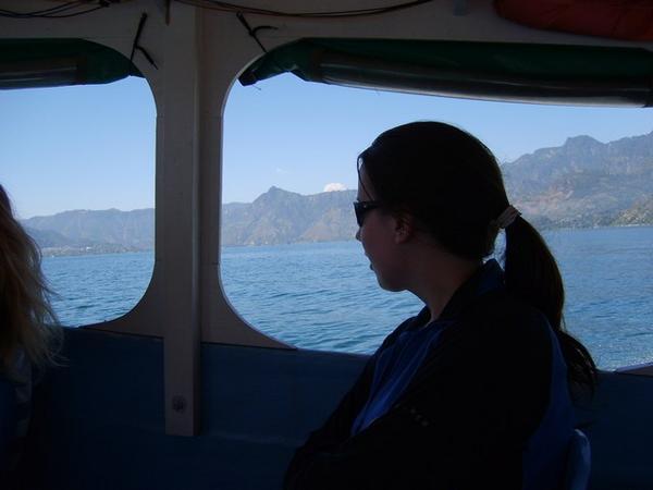 boating on Lago de Atitlan 1