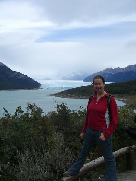 Claire and the Perito Moreno Glacier