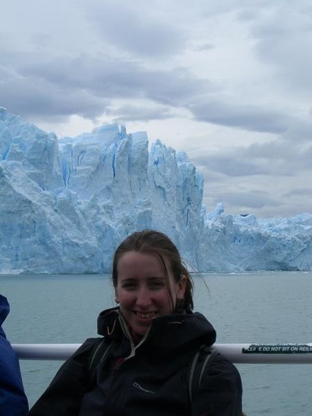 Claire and the other side of the glacier