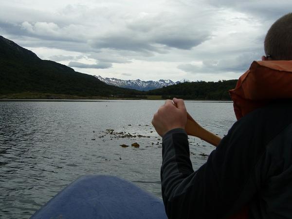 Canoeing on Lago Roca 2
