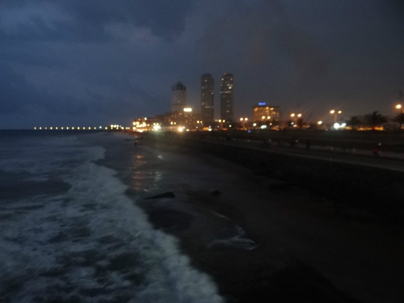 Colombo night view....from Galle Face Green