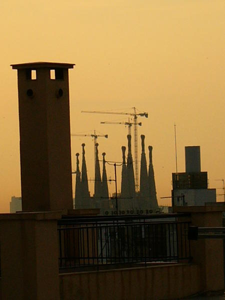 Sagrada Familia at daybreak