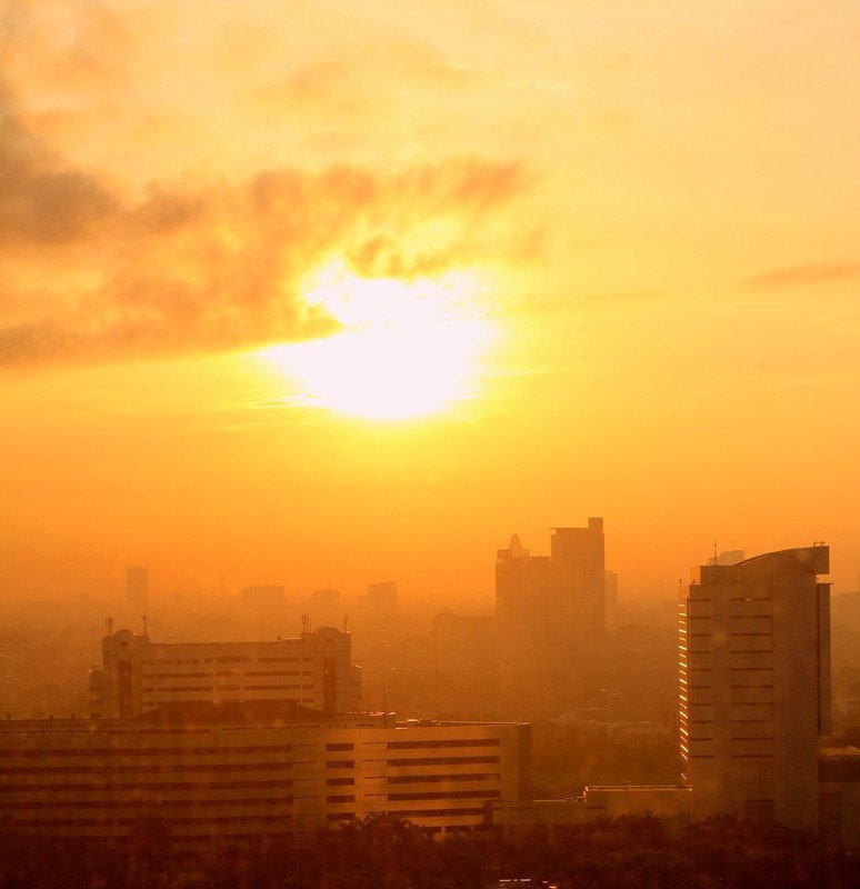 Sunrise over Jakarta
