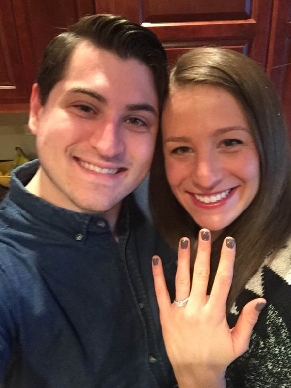 Ben and Sammi got engaged in March 2017