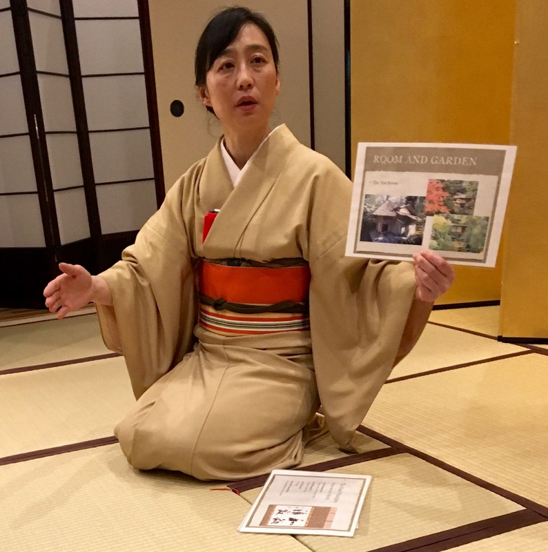 Ayako explains the Tea Ceremony