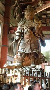 Another large statue in Todai-ji temple
