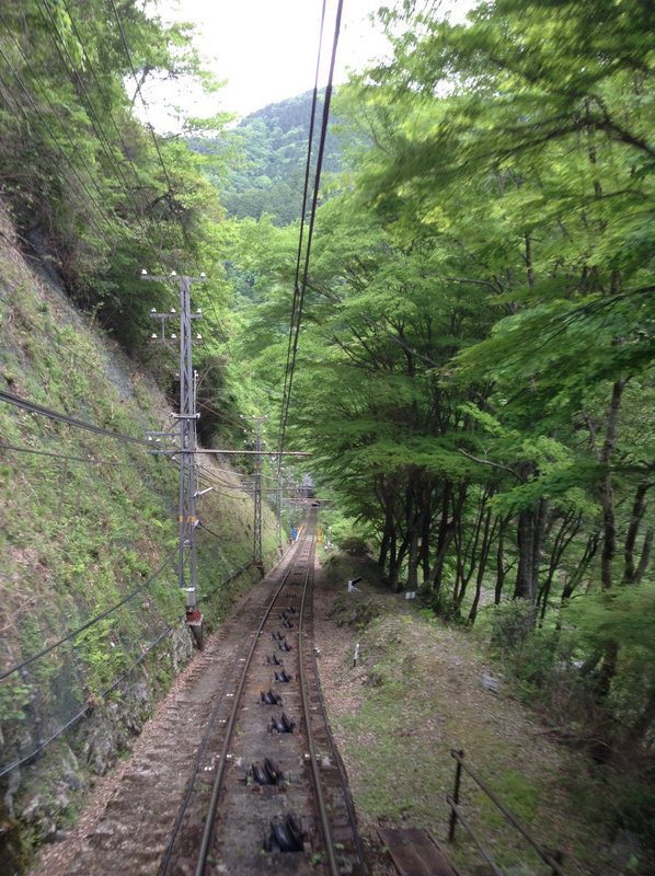 a long way down as Cable Car rises