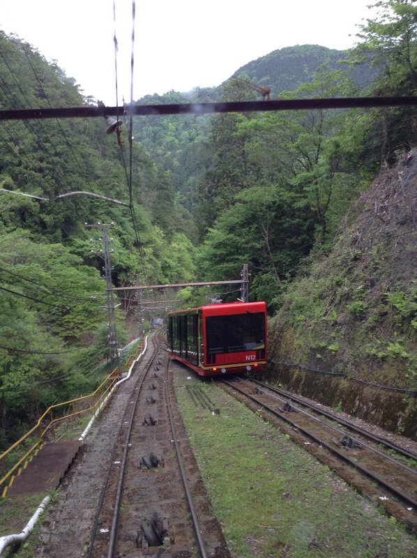 Cable Car heading down from Koyasan passed ours