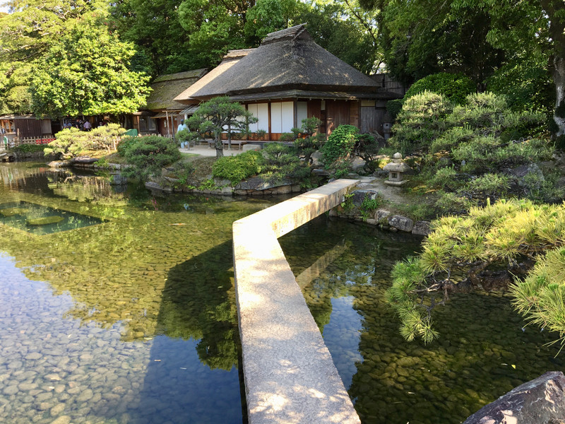 Teahouse in Okayama Koakuen Garden