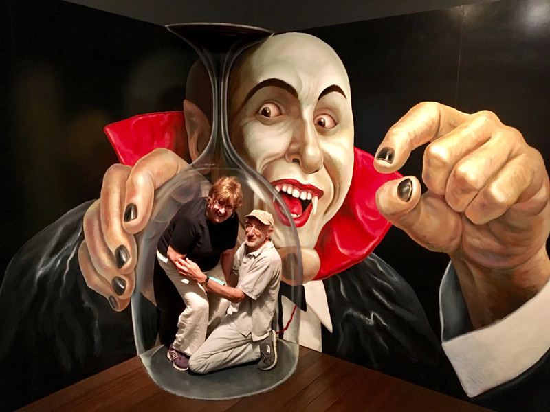 trapped in Kitano Trick Art museum