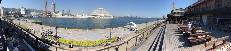 panorama of Kobe port area