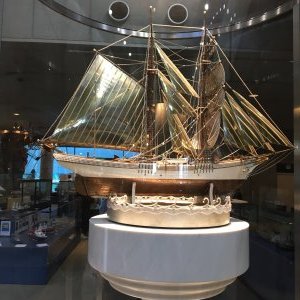 pearl ship model in Kobe Maritime museum
