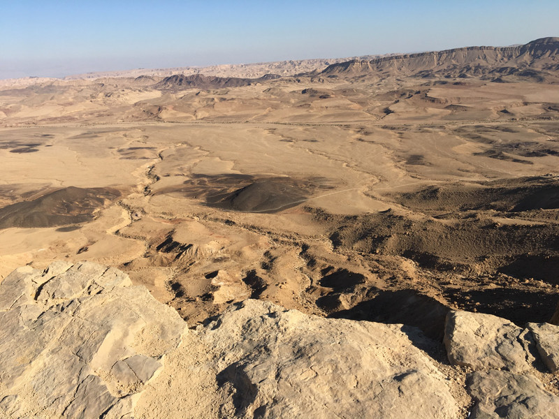 Look down into Ramon 'crater'