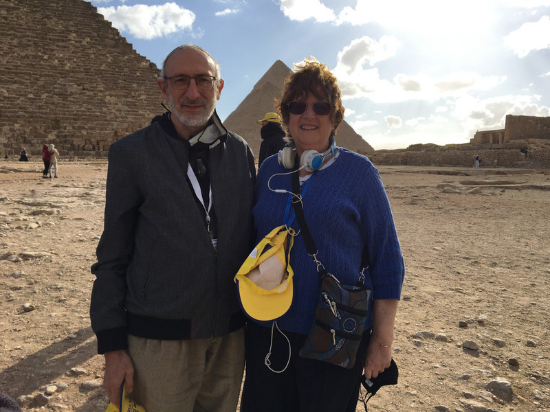 Don and Lesley at the Pyramids