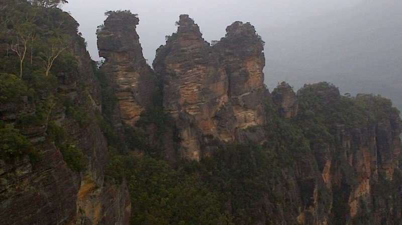 The Three Sisters rock formation