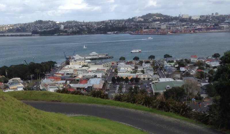 Devonport town and harbour as seen from atop Mount Victoria