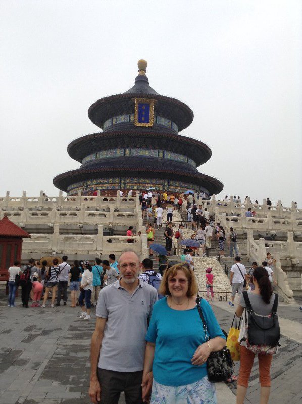 Don and Lesley at the Temple of Heaven - symbol of Beijing China